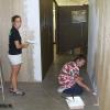 All those walls need to be painted before we decorate.  Thank you ladies!